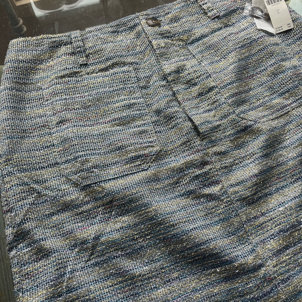 Multicolor Textured Skirt